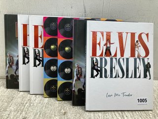 7 X ASSORTED MUSICIAN BOOKS TO INCLUDE ELVIS PRESLEY LOVE ME TENDER: LOCATION - C 15