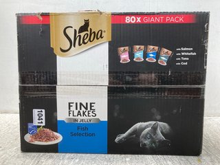 BOX OF SHEBA FLAKES IN JELLY FISH GIANT PACK SELECTION BBE: 01/12/2025: LOCATION - C 5