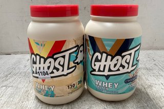 2 X TUBS OF GHOST PROTEIN POWDER IN CEREAL MILK AND CINNABON FLAVOUR BBE: NOV 2025: LOCATION - C 2