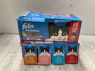 2 X BOXES OF PURINA FELIX ORIGINAL MIXED SELECTION IN JELLY BBE: MARCH 2026: LOCATION - C 2