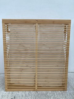 JOHN LEWIS & PARTNERS BAMBOO LAUNDRY BASKET - DOUBLE: LOCATION - D 3