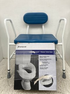 SAVANAH RAISED TOILET SEAT TO INCLUDE SHOWER CHAIR IN WHITE: LOCATION - D 6