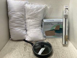 QTY OF ASSORTED HOUSEHOLD ITEMS TO INCLUDE 2 X SWEET NIGHT RECTANGULAR SOFT TOUCH PILLOWS: LOCATION - WA9