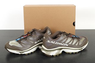 SALOMON XT-4 OG AURORA BOREALIS TRAINERS IN CANTEEN/TRANSPARENT YELLOW/DRIED HERB - SIZE UK9 - RRP £175: LOCATION - BOOTH