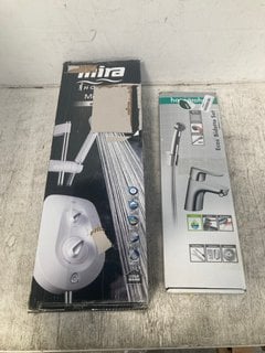 HANSGROHE ECOS BIDETTE SET IN CHROME TO ALSO INCLUDE MIRA VIE ELECTRIC SHOWER IN CHROME: LOCATION - WA10