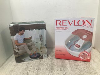 SNAILAX FOOT MASSAGER - MODEL: SL-527RC TO ALSO INCLUDE REVLON PEDIPREP SPA WITH PEDICURE SET: LOCATION - WA11