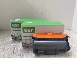 2 X ESR TONER CARTRIDGES - MODEL TN-3380: LOCATION - A17