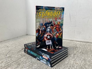 QTY OF ASSORTED MARVEL BOOKS TO INCLUDE AVENGERS STAND-OFF ASSAULT ON PLEASANT HILL BOOK: LOCATION - A15