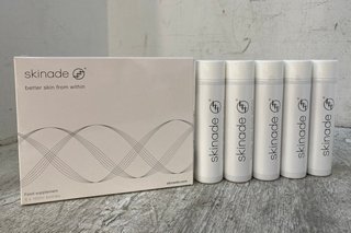 SKINADE 30 DAY COURSE FOOD SUPPLEMENT - 5 x 150ML - BBE: JANUARY 2025 - RRP £127: LOCATION - BOOTH