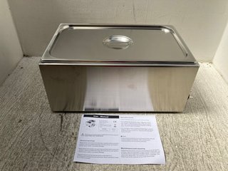 ADEXA M101 COMMERCIAL BAIN MARIE IN STAINLESS STEEL - RRP £106: LOCATION - B5