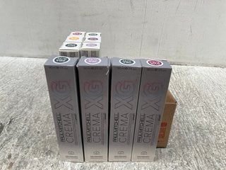 10 X ASSORTED PAUL MITCHELL DEMI-PERMANENT CREMA-XG CREAM HAIR COLOURS IN VARIOUS TONES: LOCATION - B9