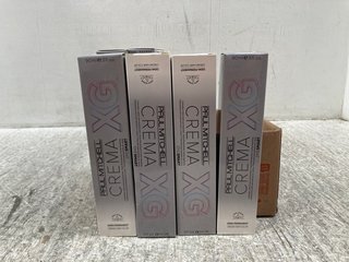 10 X ASSORTED PAUL MITCHELL DEMI-PERMANENT CREMA-XG CREAM HAIR COLOURS IN VARIOUS TONES: LOCATION - B9