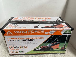 YARDFORCE 40V CORDLESS LAWNMOWER & GRASS TRIMMER: LOCATION - WA2