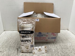 2 X BOXES OF MAJESTIC LEMON SCENTED WET WIPES: LOCATION - B10