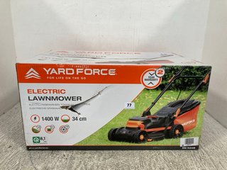 YARDFORCE 1400W 34CM ELECTRIC LAWNMOWER: LOCATION - WA3