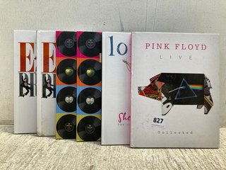 6 X ASSORTED MUSICIAN BOOKS TO INCLUDE PINK FLOYD LIVE COLLECTION: LOCATION - C 15