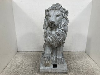 MY GARDEN STORIES SOLAR LED LION SCULPTURE: LOCATION - WA3