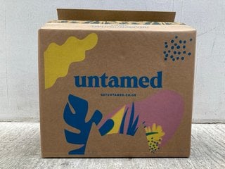 BOX OF UNTAMED CAT FOOD TO INCLUDE TUCK IN TUNA WITH SHRIMP IN JELLY - BBE 26.09.2026: LOCATION - C 14