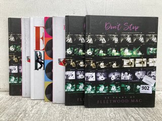 7 X ASSORTED MUSIC BOOKS TO INCLUDE DON'T STOP 55 YEARS OF FLEETWOOD MAC: LOCATION - C 11