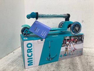 MICRO MINI DELUXE FOLDABLE SCOOTER IN BLUE: LOCATION - C 8