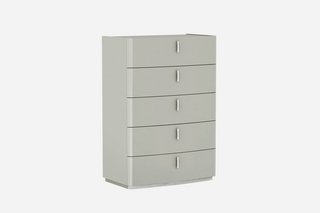 MILA CHEST WITH 5 DRAWERS IN CASHMERE HIGH GLOSS - RRP £959: LOCATION - B1