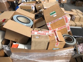 PALLET OF ASSORTED ITEMS TO INCLUDE CROSLAND CAR FILTERS & ROBERTS ORTUS DIGITAL RADIO: LOCATION - A2 (KERBSIDE PALLET DELIVERY)