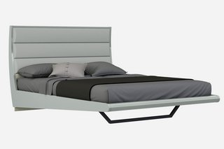 AYRA KINGSIZE BED FRAME IN GREY COLOUR - RRP £899: LOCATION - B2