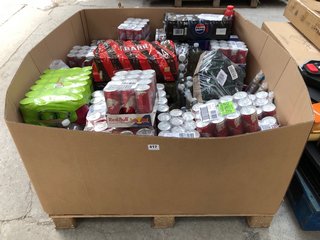 (COLLECTION ONLY) PALLET OF ASSORTED BEVERAGES TO INCLUDE QTY OF RED BULL WINTER EDITION ENERGY DRINKS - BBE: 10.10.2024: LOCATION - A6