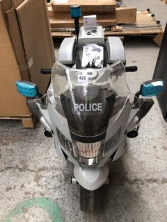 (COLLECTION ONLY) CHILDS ELECTRIC POLICE BMW BIKE: LOCATION - A6