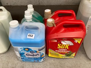 (COLLECTION ONLY) QTY OF ASSORTED ITEMS TO INCLUDE COMFORT 66 WASH PROFESSIONAL FABRIC CONDITIONER IN BLUE SKIES SCENT: LOCATION - BR18