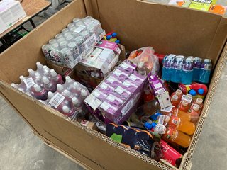 (COLLECTION ONLY) PALLET OF ASSORTED BEVERAGES TO INCLUDE QTY OF 1 LITRE CARTONS ON RIBENA - BBE: 01.2025: LOCATION - B8