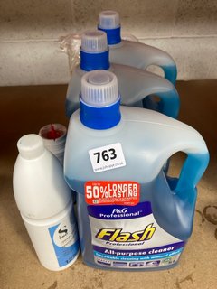 (COLLECTION ONLY) QTY OF ASSORTED ITEMS TO INCLUDE FLASH 5 LITRE PROFESSIONAL ALL-PURPOSE CLEANER: LOCATION - AR9