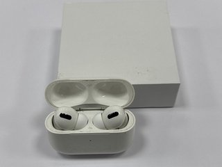 APPLE AIRPODS PRO WITH MAGSAFE CHARGING CASE WIRELESS EARBUDS IN WHITE: MODEL NO A2084 A2083 A2190 (UNIT ONLY) [JPTM117285]