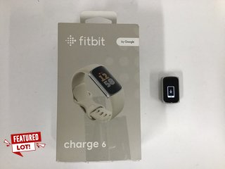 FITBIT CHARGE 6 HEALTH & FITNESS TRACKER IN SILVER CASE & PORCELAIN BAND: MODEL NO G3MP5 (WITH BOX, CHARGER CABLE & STRAPS) [JPTM117176]