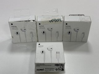 APPLE EARPODS WITH LIGHTNING CONNECTOR & USB-C CABLE PHONE ACCESSORIES IN WHITE: MODEL NO A1748 A3046 (WITH BOXES) [JPTM117204]