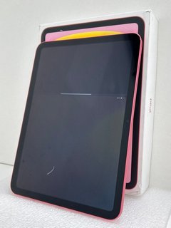APPLE IPAD (10TH GEN) WI-FI 64GB TABLET WITH WIFI IN PINK: MODEL NO A2696 (WITH BOX, SPARES & REPAIRS) [JPTM117347]