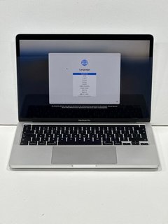 APPLE MACBOOK PRO 13-INCH, 2020, FOUR THUNDERBOLT 3 PORTS 512 GB LAPTOP IN SILVER: MODEL NO A2251 (UNIT ONLY). 2 GHZ QUAD-CORE INTEL CORE I5, 16 GB RAM, 13.3" SCREEN, INTEL IRIS PLUS GRAPHICS 1536 MB