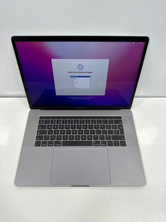 APPLE MACBOOK PRO (15-INCH, 2016) 256GB LAPTOP IN SPACE GREY: MODEL NO A1707 (WITH CHARGE CABLE). INTEL CORE I7 @ 2.60GHZ, 16GB RAM, 15.4" SCREEN, AMD RADEON PRO 450 [JPTM117531]