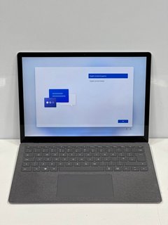 MICROSOFT SURFACE 3 256 GB LAPTOP IN SILVER: MODEL NO 1867 (WITH MAINS CHARGER). INTEL CORE I5-1035G7 CPU @ 1.20GHZ, 8.00 GB RAM, 13.5" SCREEN, INTEL IRIS PLUS GRAPHICS [JPTM116388]