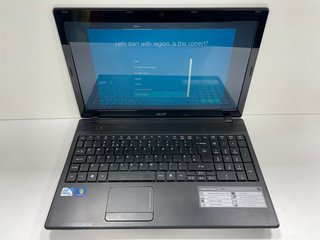 ACER 500 GB LAPTOP. (UNIT ONLY). INTEL CELERON T3500 @ 2.10GHZ, 3 GB RAM, , MOBILE INTEL 4 SERIES [JPTM117026]