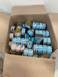 BOX OF ASSORTED UNTAMED FLAVOURED WET CAT FOOD TINS 75G BB: 12/26: LOCATION - C14