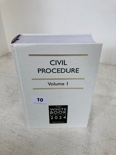 CIVIL PROCEDURE VOLUME 1 BOOK THE WHITE BOOK SERVICE 2024 RRP - £900: LOCATION - WHITE BOOTH