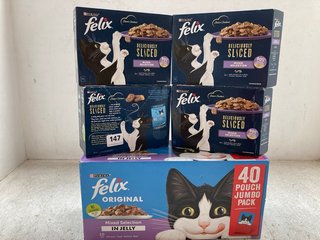 QTY OF ASSORTED FELIX PRODUCTS TO INCLUDE FISH SELECTION IN JELLY BOX - BBE: 12.2025: LOCATION - A5