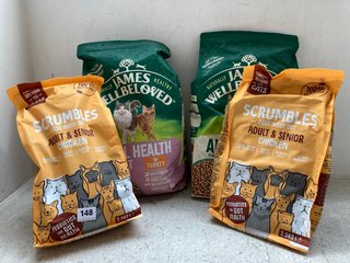 QTY OF ASSORTED PET FOOD TO INCLUDE SCRUMBLES ADULT & SENIOR CHICKEN CAT FOOD - BBE: 03.2025: LOCATION - A5