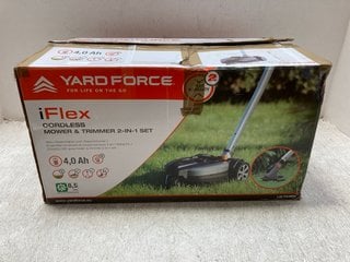 YARDFORCE IFLEX CORDLESS MOWER AND STRIMMER LMF23BN: LOCATION - A10