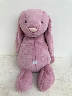 JELLYCAT BIG BASHFUL TULIP BUNNY PLUSHIE RRP - £200: LOCATION - WHITE BOOTH