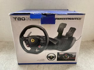 THRUSTMASTER T80 FERRARI 488 GTB EDITION RACING WHEEL & PEDALS - RRP £109.99: LOCATION - A17