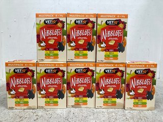 8 X BOXES OF VET IQ HEALTHY+ VARIETY NIBBLOTS FOR SMALL ANIMALS - BBE 1/26: LOCATION - B11