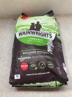 WAINWRIGHTS LAMB & RICE WITH VEGETABLES BALANCED DOG FOOD - BBE: 13.03.2025: LOCATION - A1