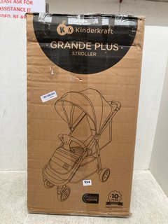 KINDERKRAFT GRANDE PLUS CHILDRENS STROLLER RRP - £119: LOCATION - C8